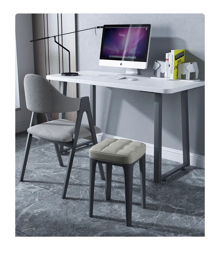Simple soft pack living room light luxury square stool