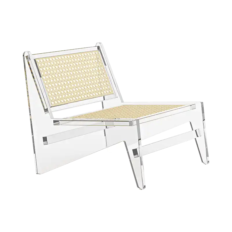Acrylic transparent creative sofa chair modern minimalist rattan sofa