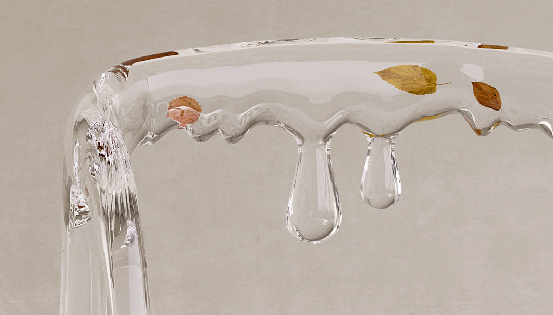 Acrylic creative dining chair designer light luxury transparent tea table