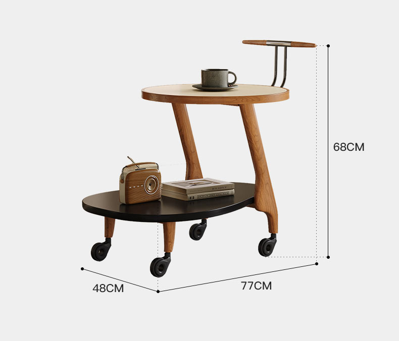 Trolley modern simple sofa movable coffee table bedside table creative living room