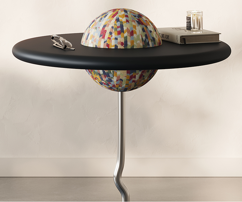 New creative side table living room bedroom modern light luxury art bedside cabinet