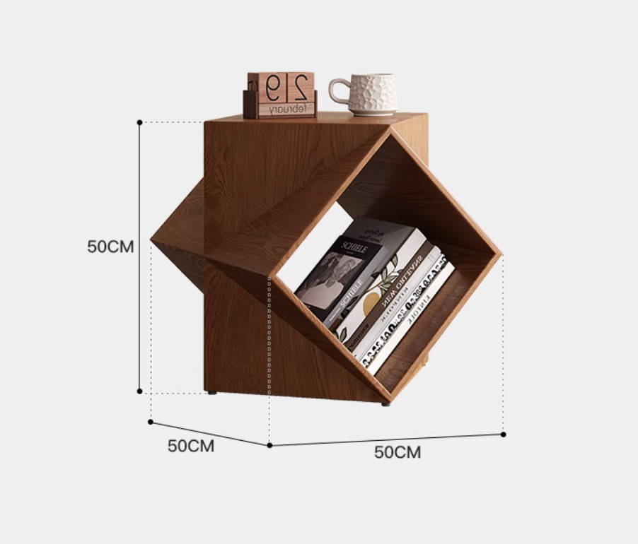 American style polyhedron side table wabi-sabi style creative art sofa small apartment