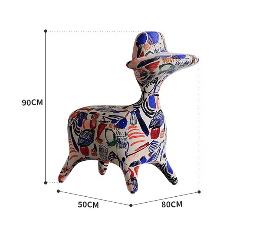 Internet celebrity Duck creative chair living room children's animal seat stool