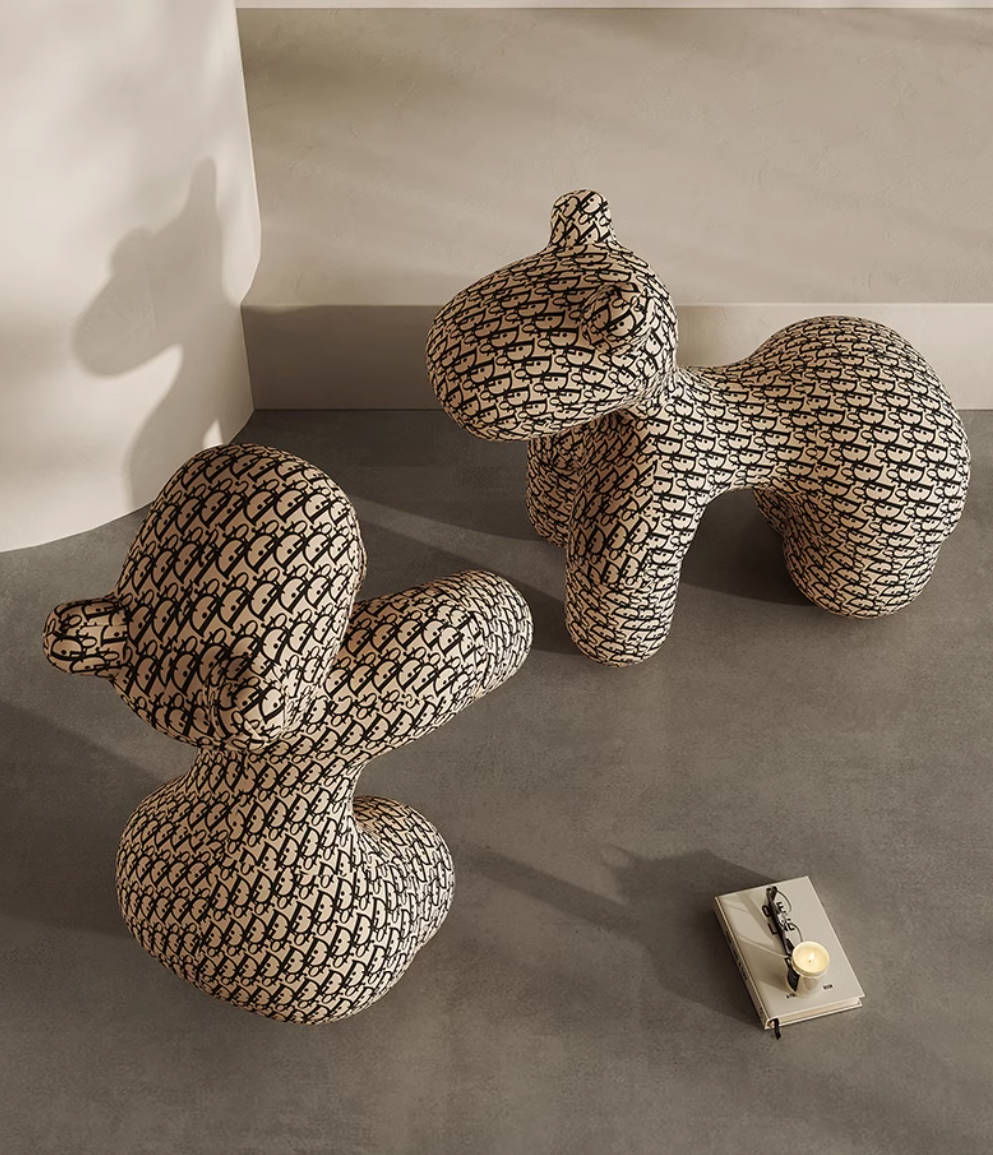 Pony chair net red creative chair living room children's animal seat stool