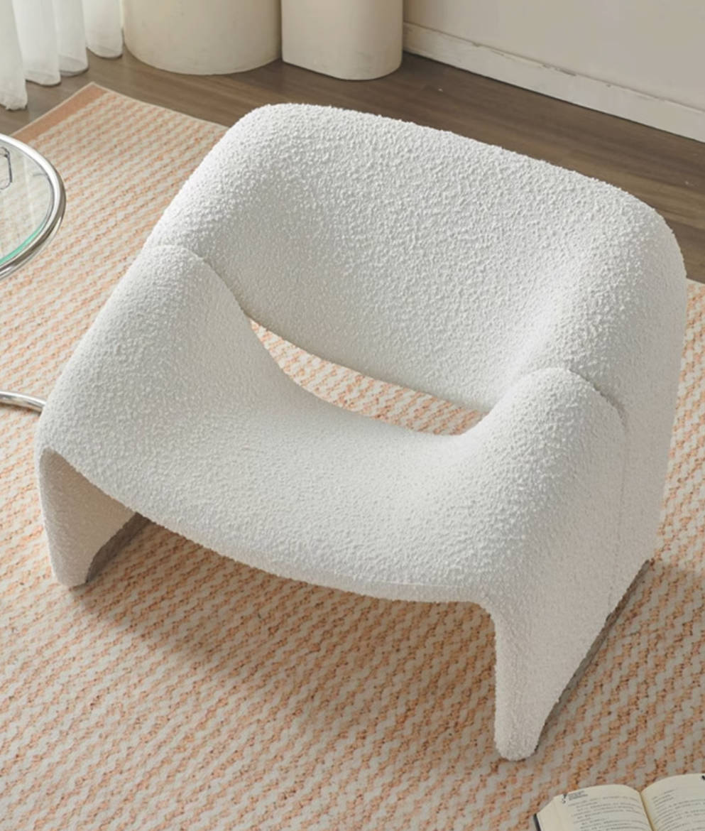 Smile single sofa chair living room lazy balcony home leisure special-shaped recliner